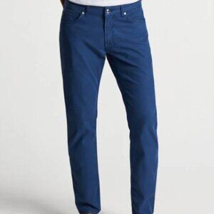 Peter Millar Wayfare Five-Pocket Pant Navy Riviera Blue Sz 34